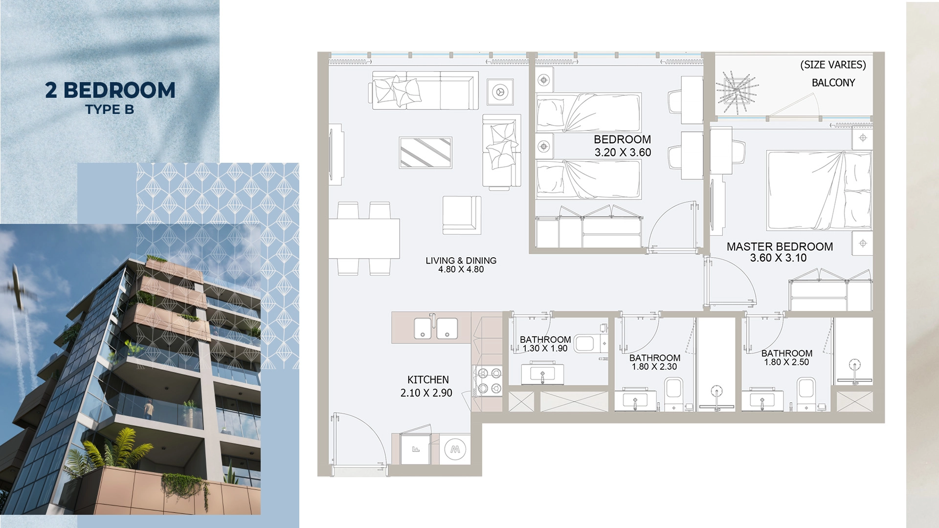 2 BR - Type B